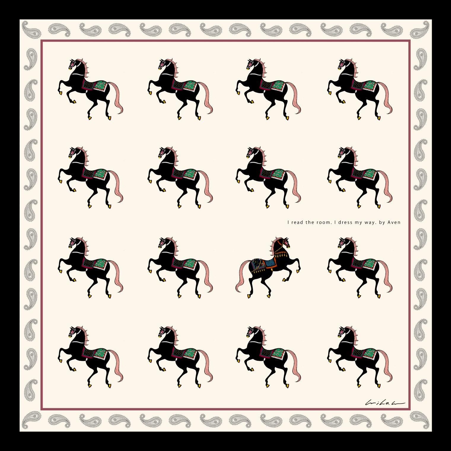 I read the room. I dress my way.